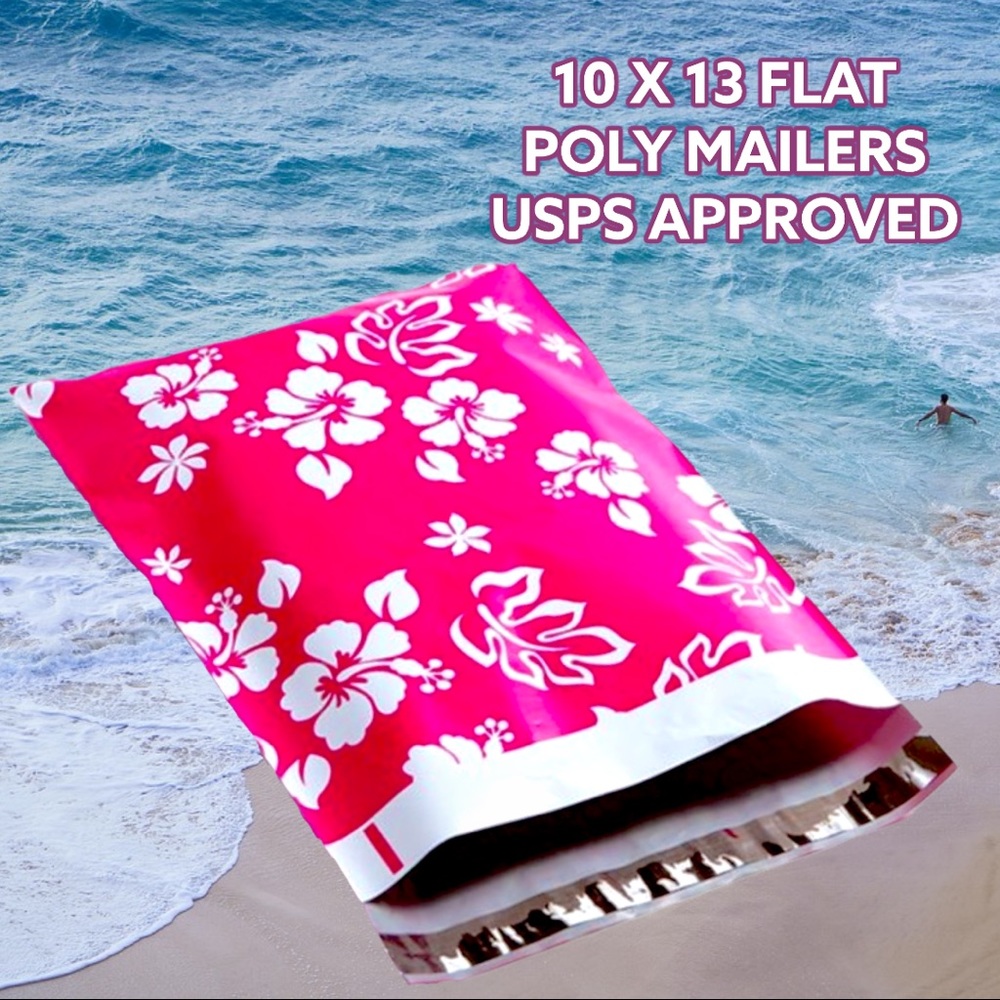 50 10X13 Pink Hawaiian Mailers LABOR DAY BLOWOUT - Picture 2 of 7